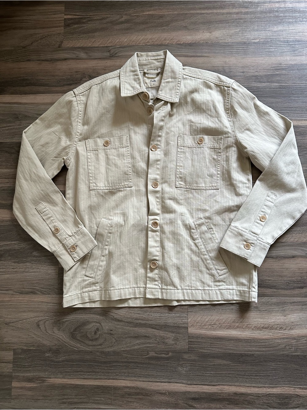 Folk Button Down Cotton Jacket